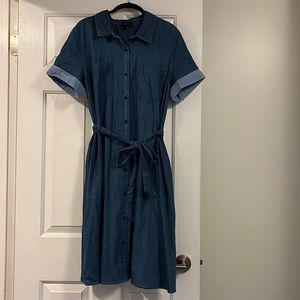 Denim Button Down Dress